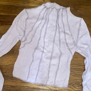 Elegant Lavender open seam  Top
